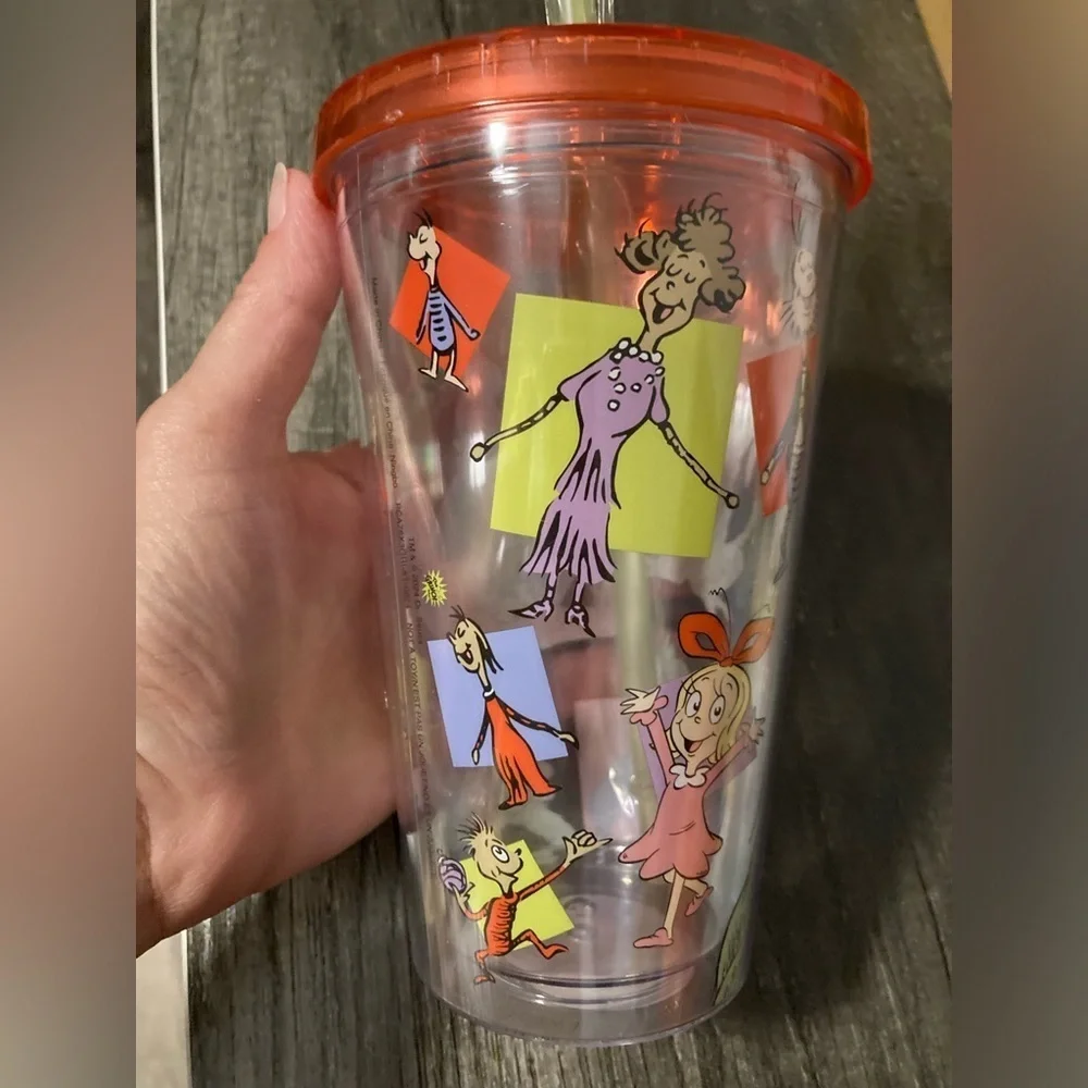 The Grinch plastic 16oz Tumbler